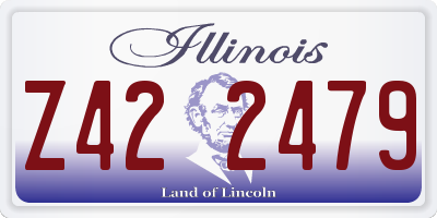 IL license plate Z422479