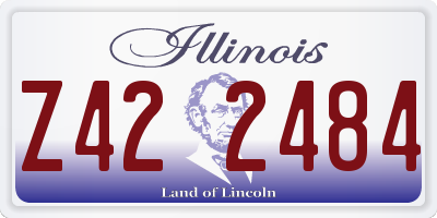 IL license plate Z422484
