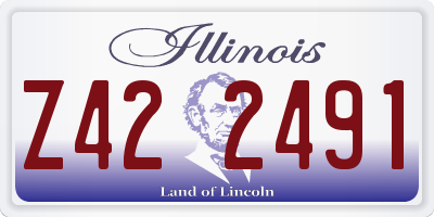 IL license plate Z422491