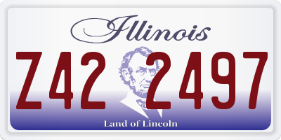 IL license plate Z422497