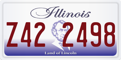 IL license plate Z422498