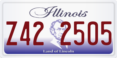 IL license plate Z422505