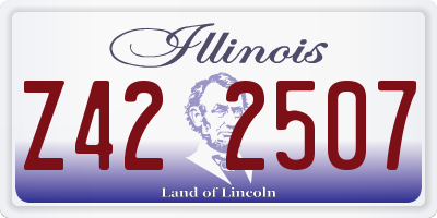 IL license plate Z422507