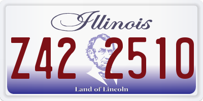 IL license plate Z422510