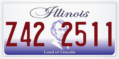 IL license plate Z422511