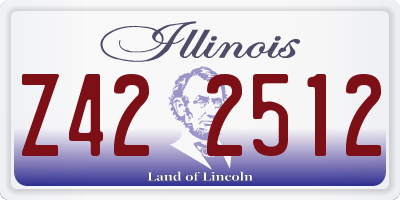 IL license plate Z422512