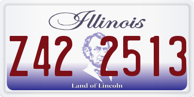 IL license plate Z422513