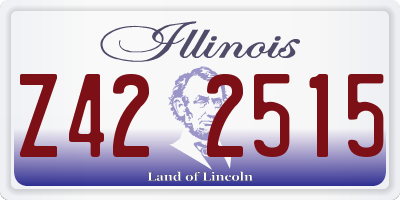 IL license plate Z422515