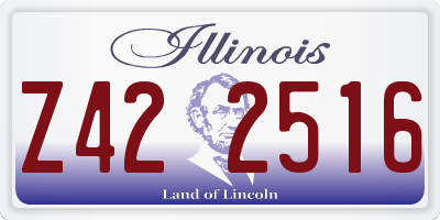 IL license plate Z422516