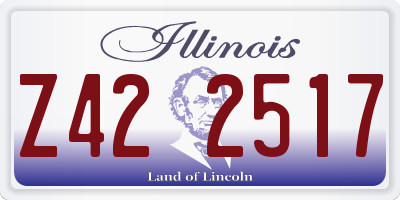 IL license plate Z422517