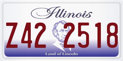 IL license plate Z422518