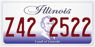IL license plate Z422522
