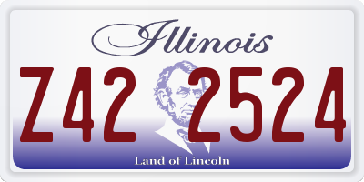 IL license plate Z422524