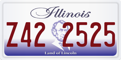 IL license plate Z422525