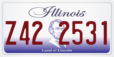 IL license plate Z422531