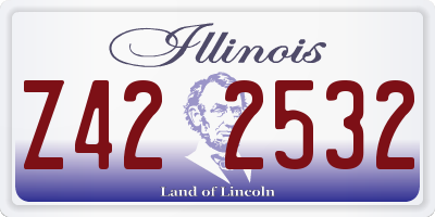 IL license plate Z422532