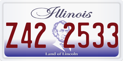 IL license plate Z422533