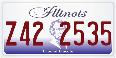 IL license plate Z422535