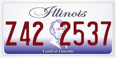 IL license plate Z422537