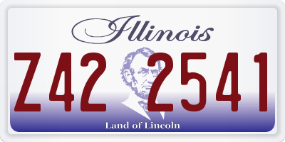 IL license plate Z422541