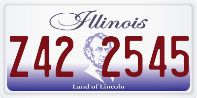 IL license plate Z422545