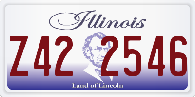 IL license plate Z422546
