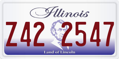 IL license plate Z422547