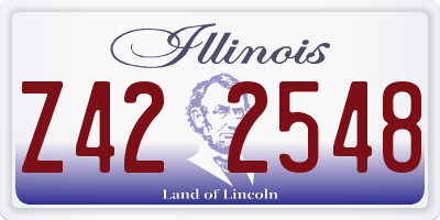IL license plate Z422548