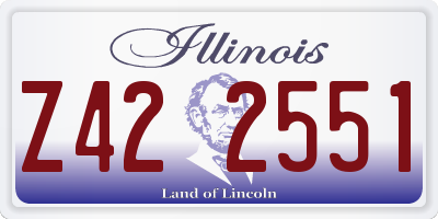 IL license plate Z422551