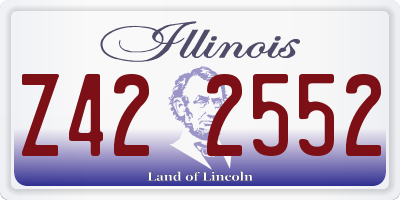 IL license plate Z422552
