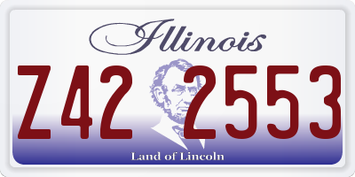 IL license plate Z422553