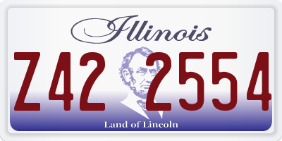 IL license plate Z422554