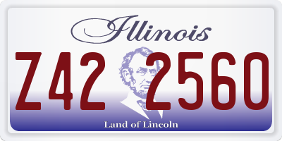 IL license plate Z422560