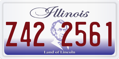IL license plate Z422561