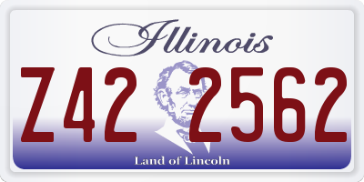 IL license plate Z422562