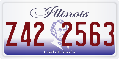 IL license plate Z422563