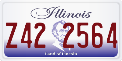 IL license plate Z422564