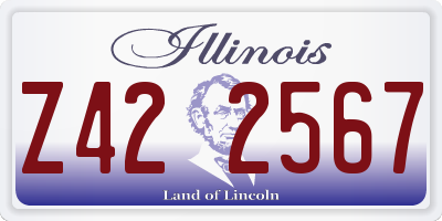 IL license plate Z422567