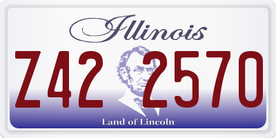 IL license plate Z422570