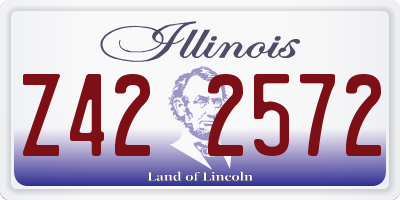 IL license plate Z422572