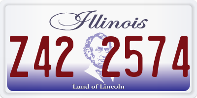 IL license plate Z422574