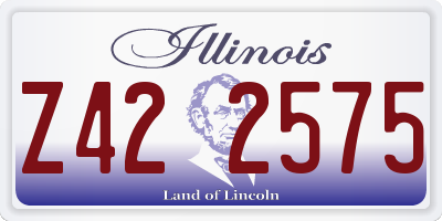 IL license plate Z422575