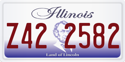 IL license plate Z422582