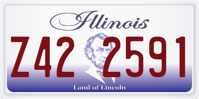 IL license plate Z422591