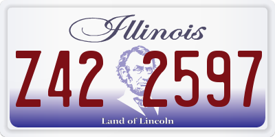IL license plate Z422597