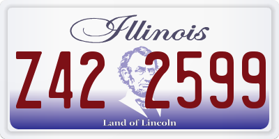 IL license plate Z422599