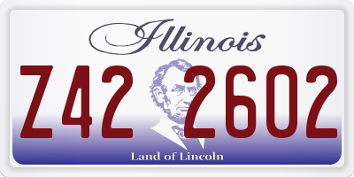 IL license plate Z422602
