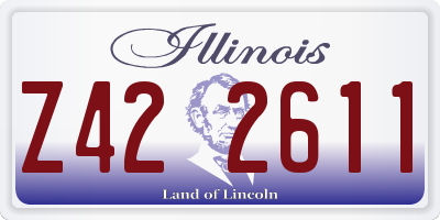 IL license plate Z422611