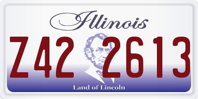 IL license plate Z422613