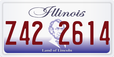 IL license plate Z422614
